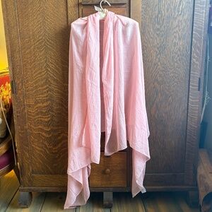 Huge delicate petal pink gauzy scarf/wrap